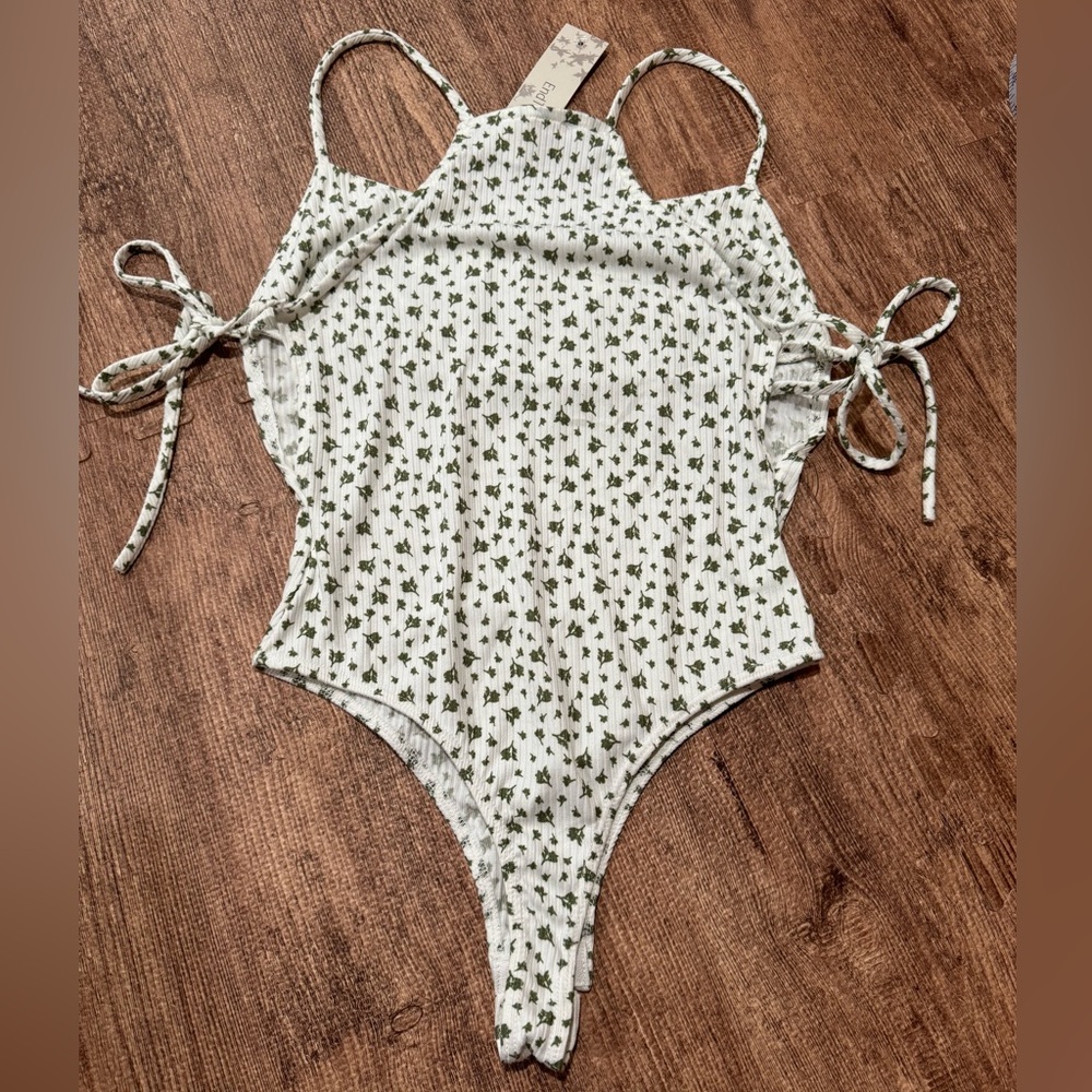 Endless blu.Floral Ribbed bodysuit‎ - Picture 10 of 11